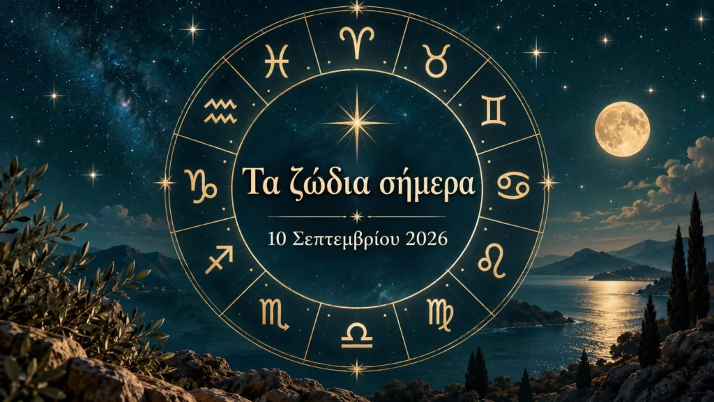 symvolikos zodiakos kyklos me dodeka zodia kai imerominia deka septemvriou